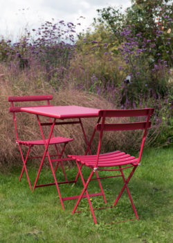 Rome Folding Bistro Set - Crimson crimson